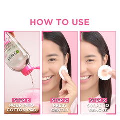 Garnier Skin Naturals Agua Micelar, piel fresca tras usar.
