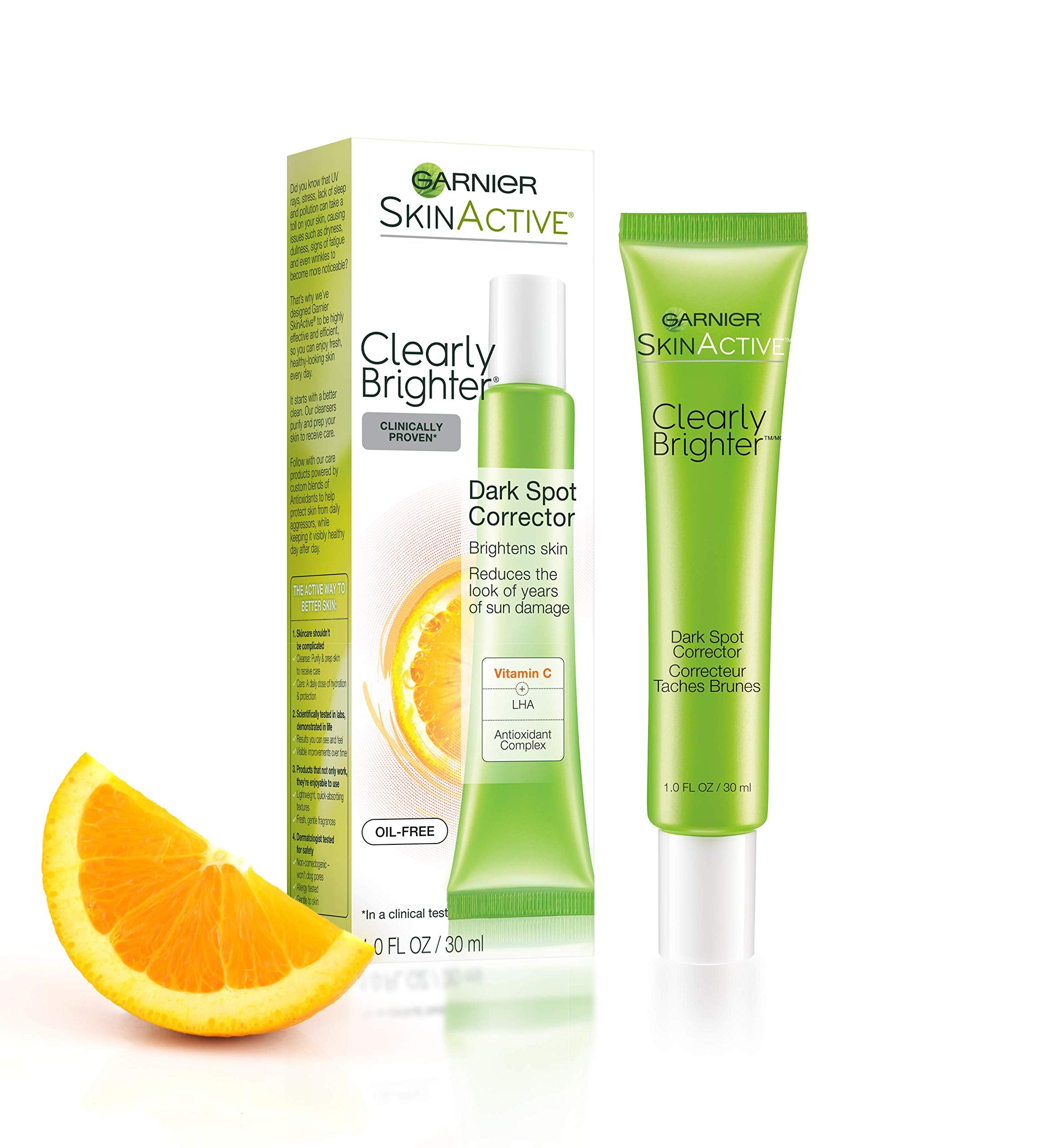 Garnier SkinActive Complexe Antioxydant Vitamine C-LHA, soin ciblé pour la peau.