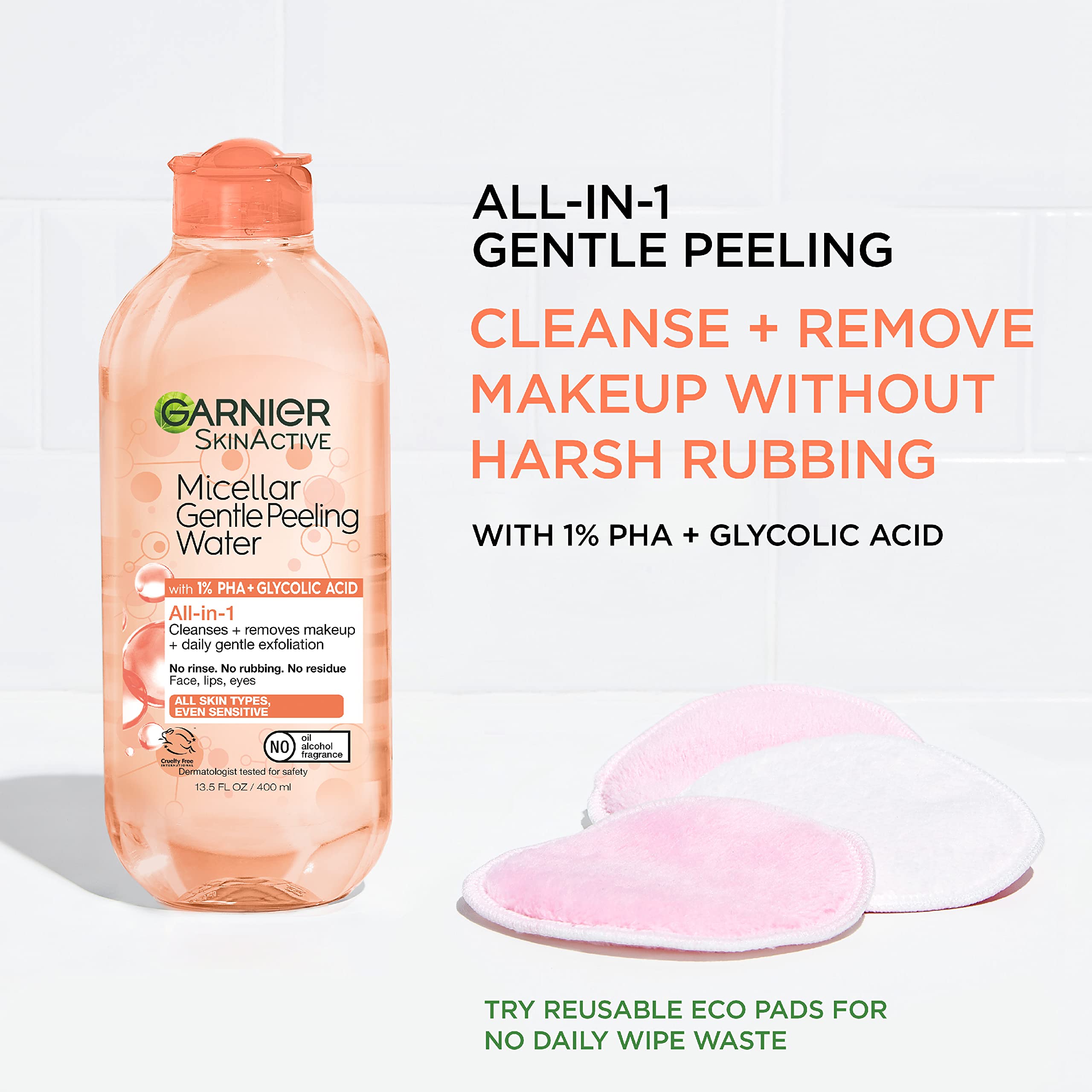 Garnier SkinActive 2-pack packaging for convenient skincare routine.