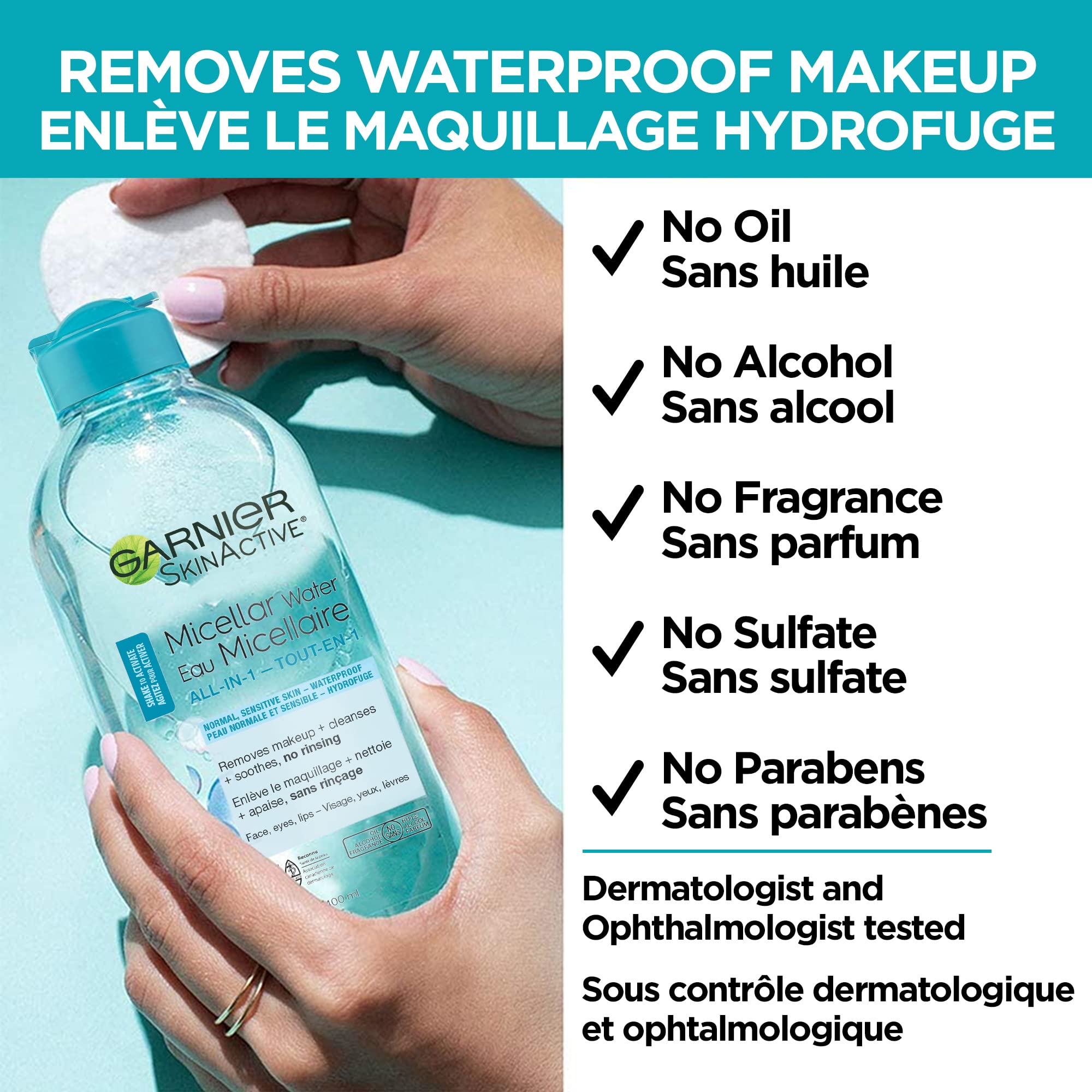 Garnier Uso diario micelar limpia y refresca la piel.