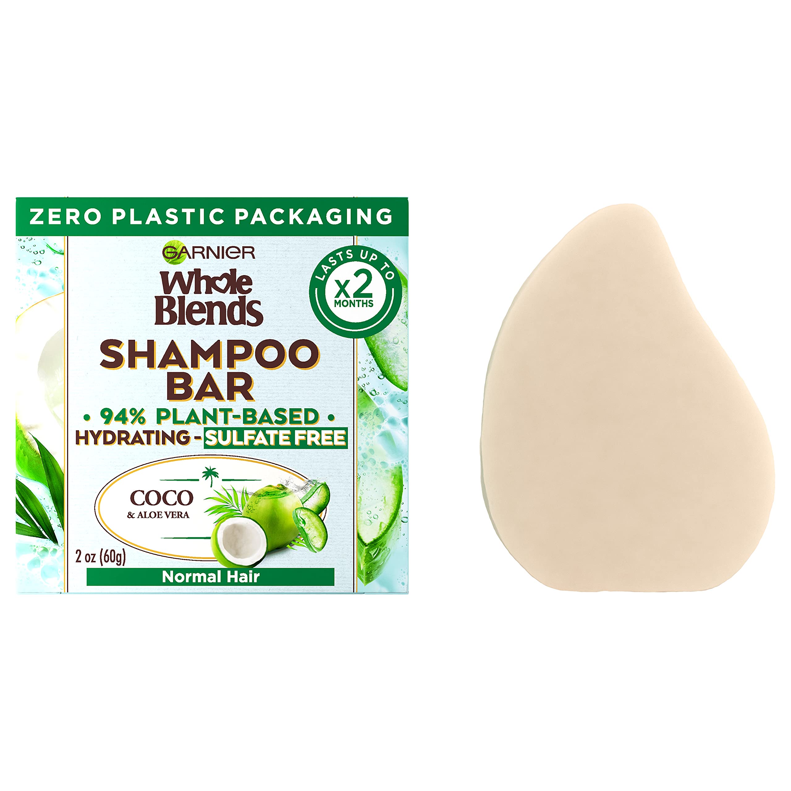 Garnier Whole Blends Barra Hidratante Coco Aloe para cabello normal