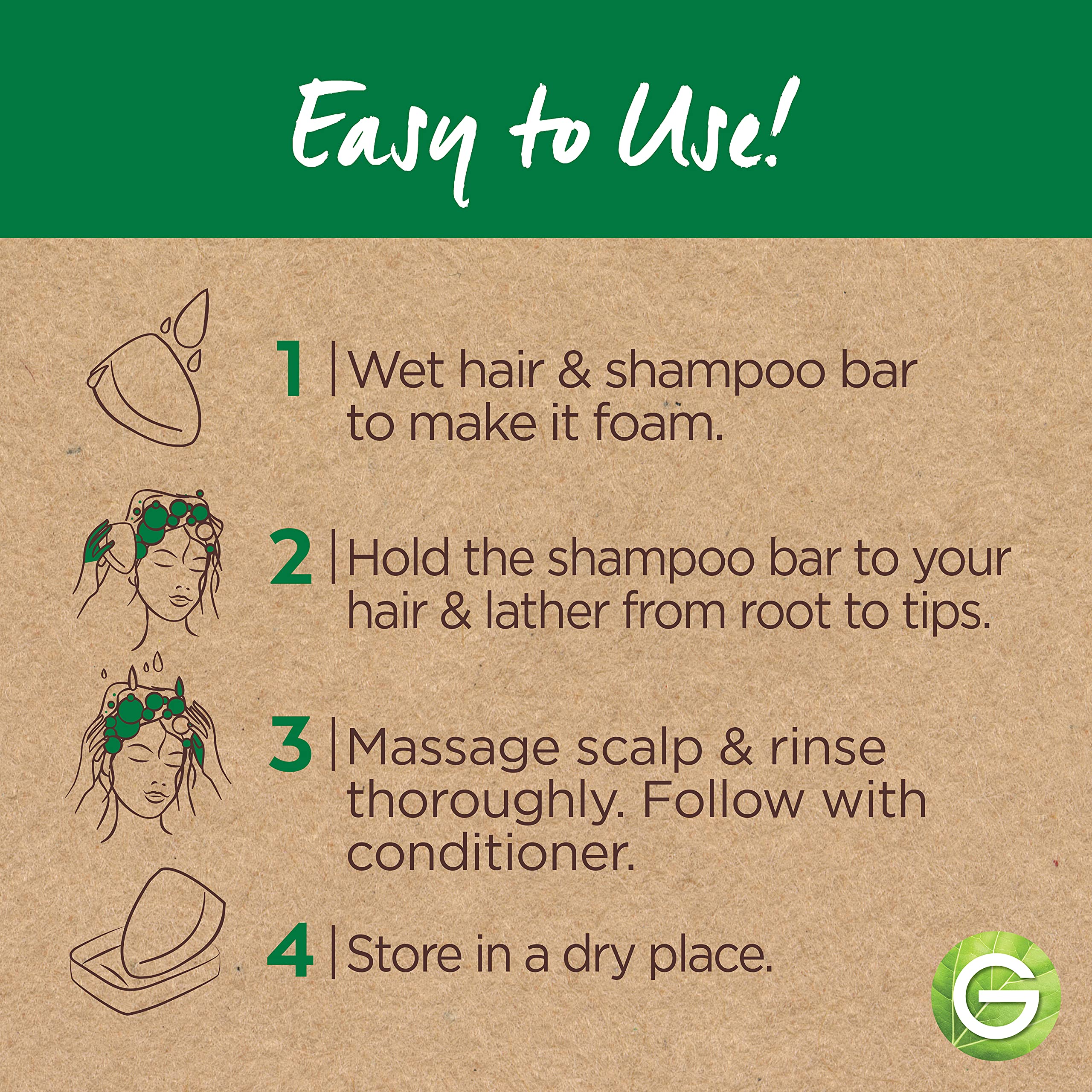 Cabello limpio tras lavar con barra hidratante Coco Aloe