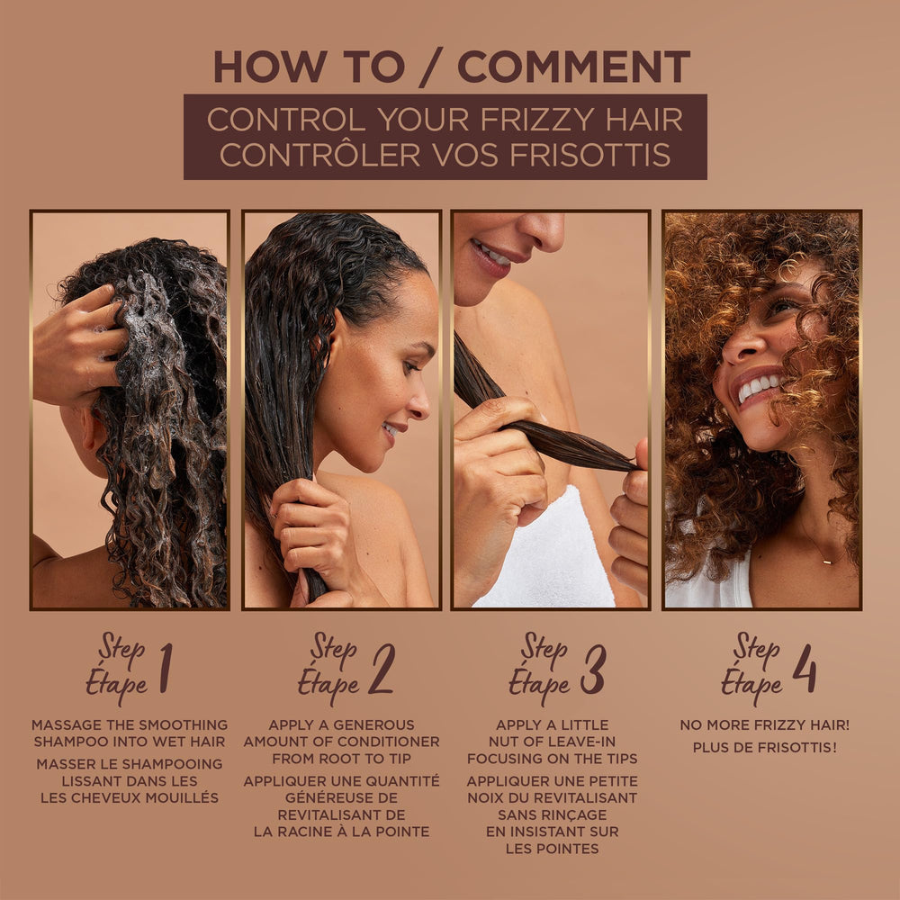 Garnier Whole Blends Uso diario suave para cabello sedoso.