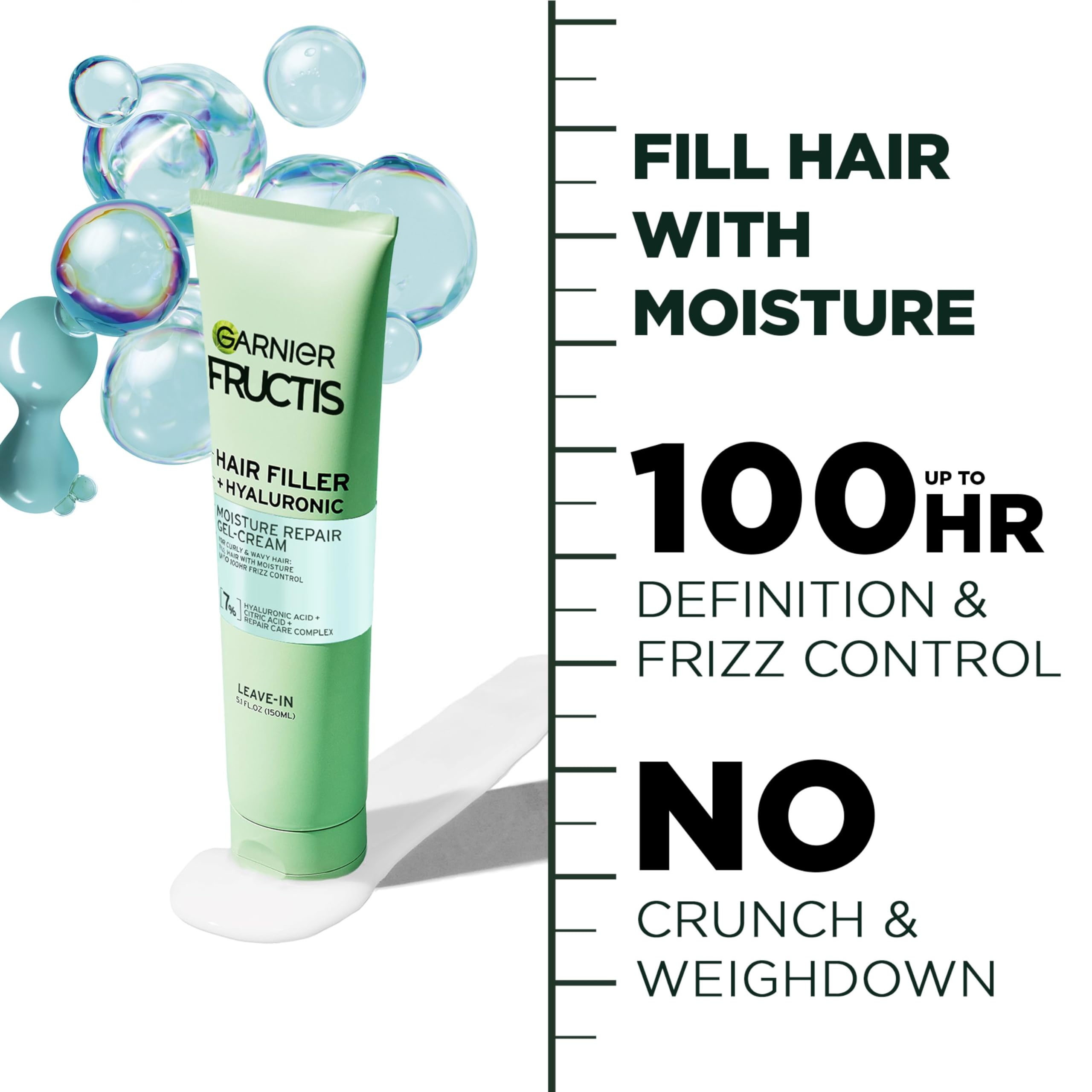 Aplicación con dedos de Garnier Fructis para distribución uniforme.
