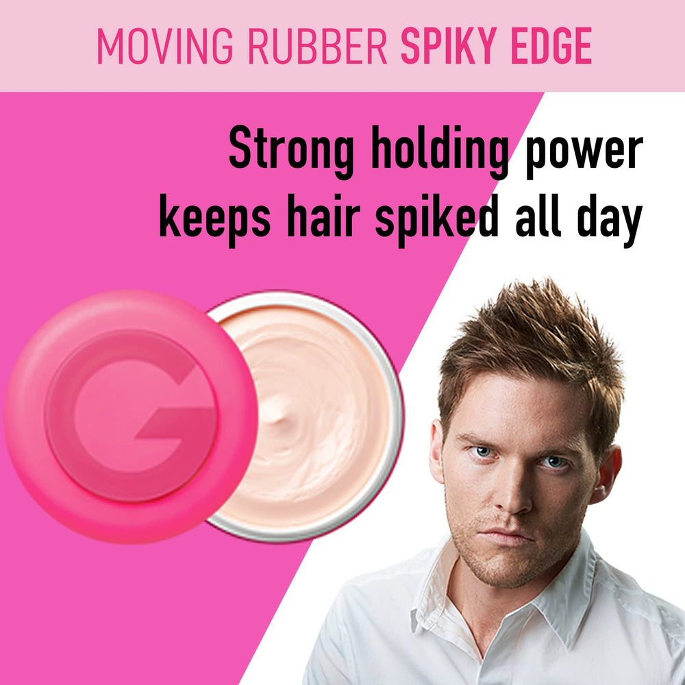 Gatsby Moving Rubber Spiky Edge, aplicación óptima para cabello corto con acabado definido.