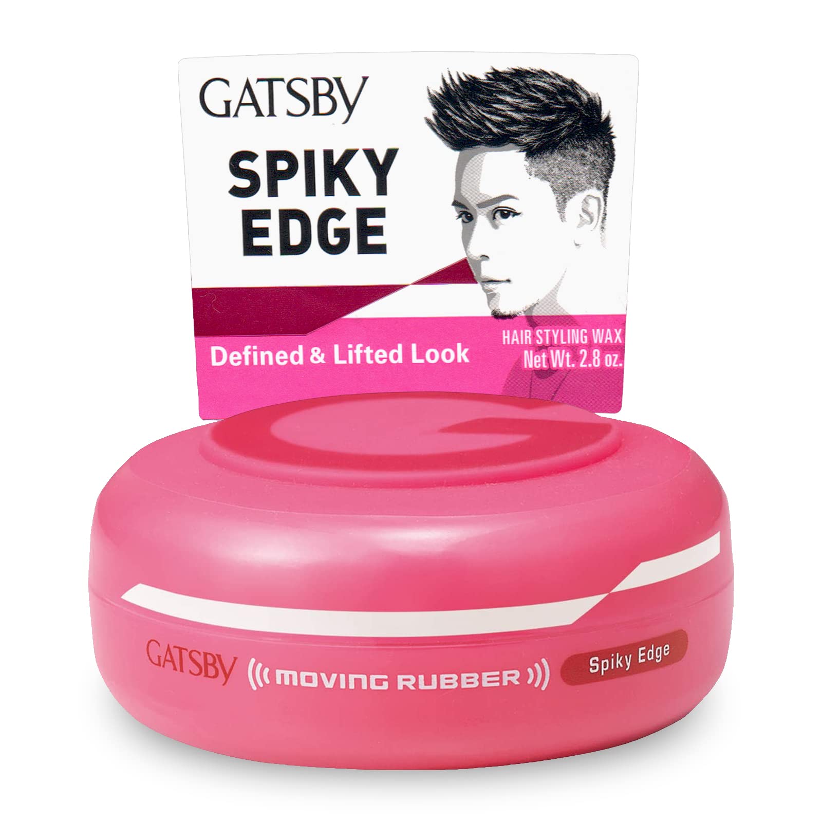 Gatsby Moving Rubber Spiky Edge, empaque con logotipo claro para aspecto elegante y fácil reconocimiento.
