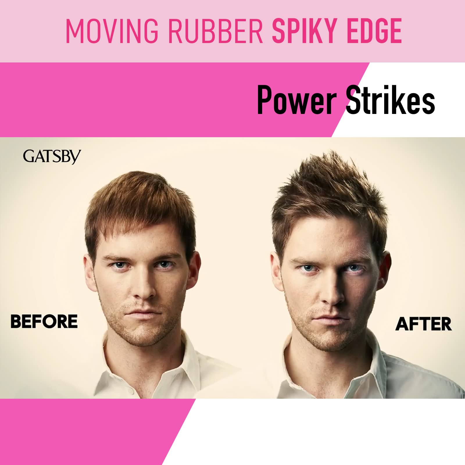 Gatsby Moving Rubber Spiky Edge: peinado con puntas marcado para un estilo urbano.
