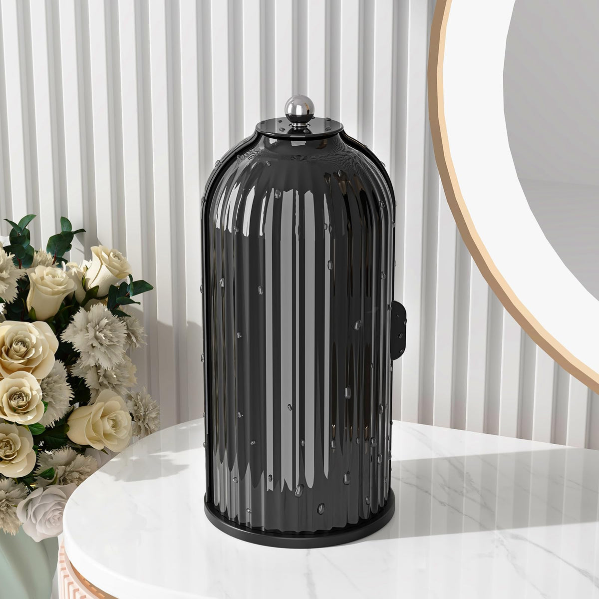 Porte-pinceaux GAXmi avec couvercle imperméable protège les pinceaux.