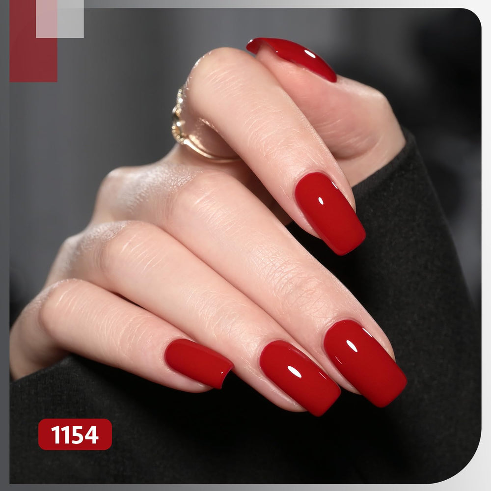 GAOY esmalte gel negro, look elegante para uñas de diario o nocturno