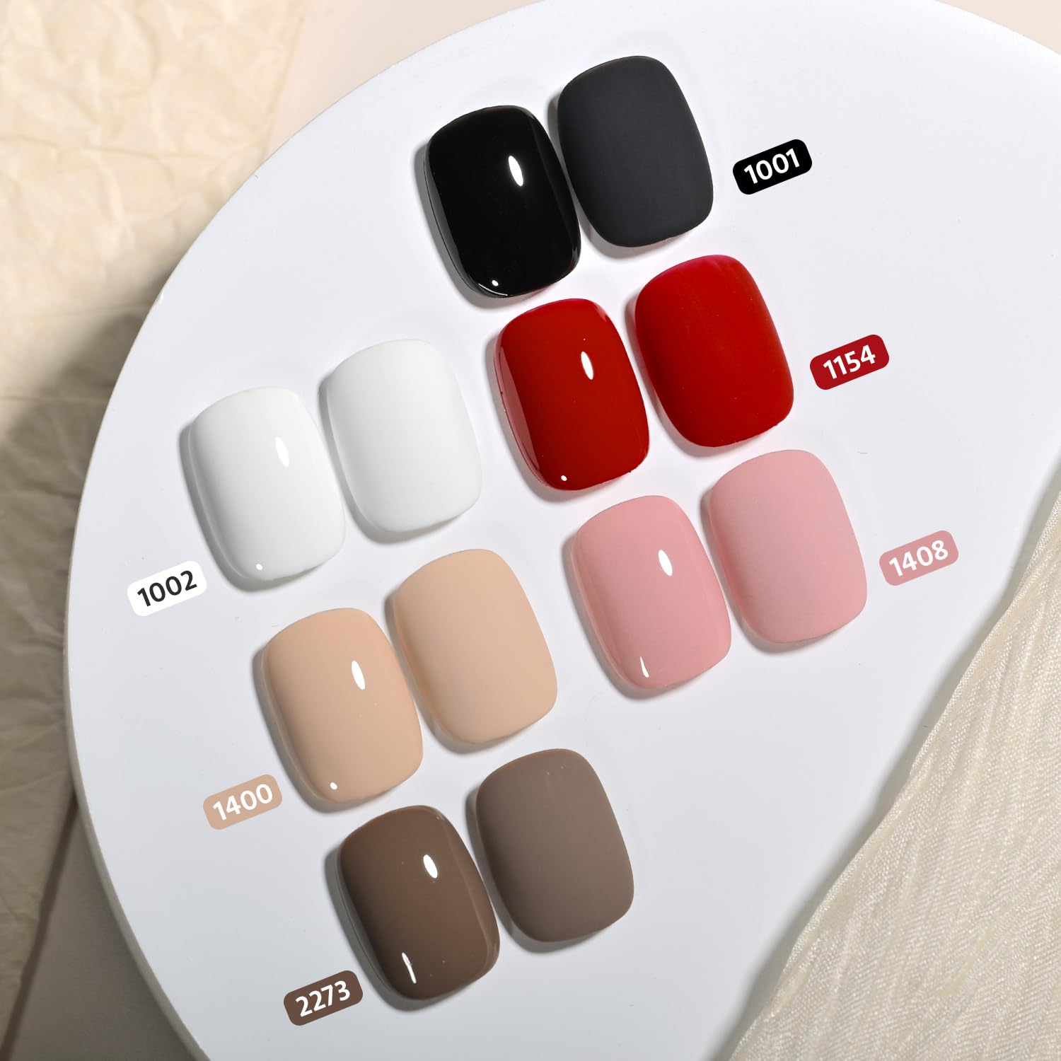 GAOY esmalte gel rojo, color vibrante para uñas llamativas y duraderas