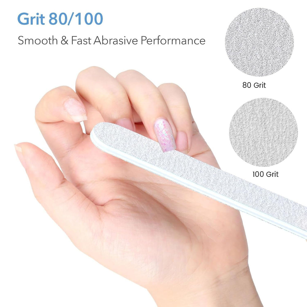 GazePlus lima acrílicas 80/100 grano para superficies duras y limpias