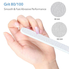 GazePlus lima acrílicas 80/100 grano para superficies duras y limpias