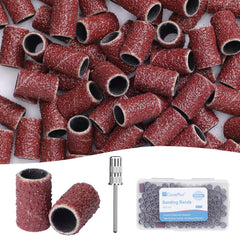 GAZEPLUS banda lijado taladro uñas 80 grano, acabado rápido