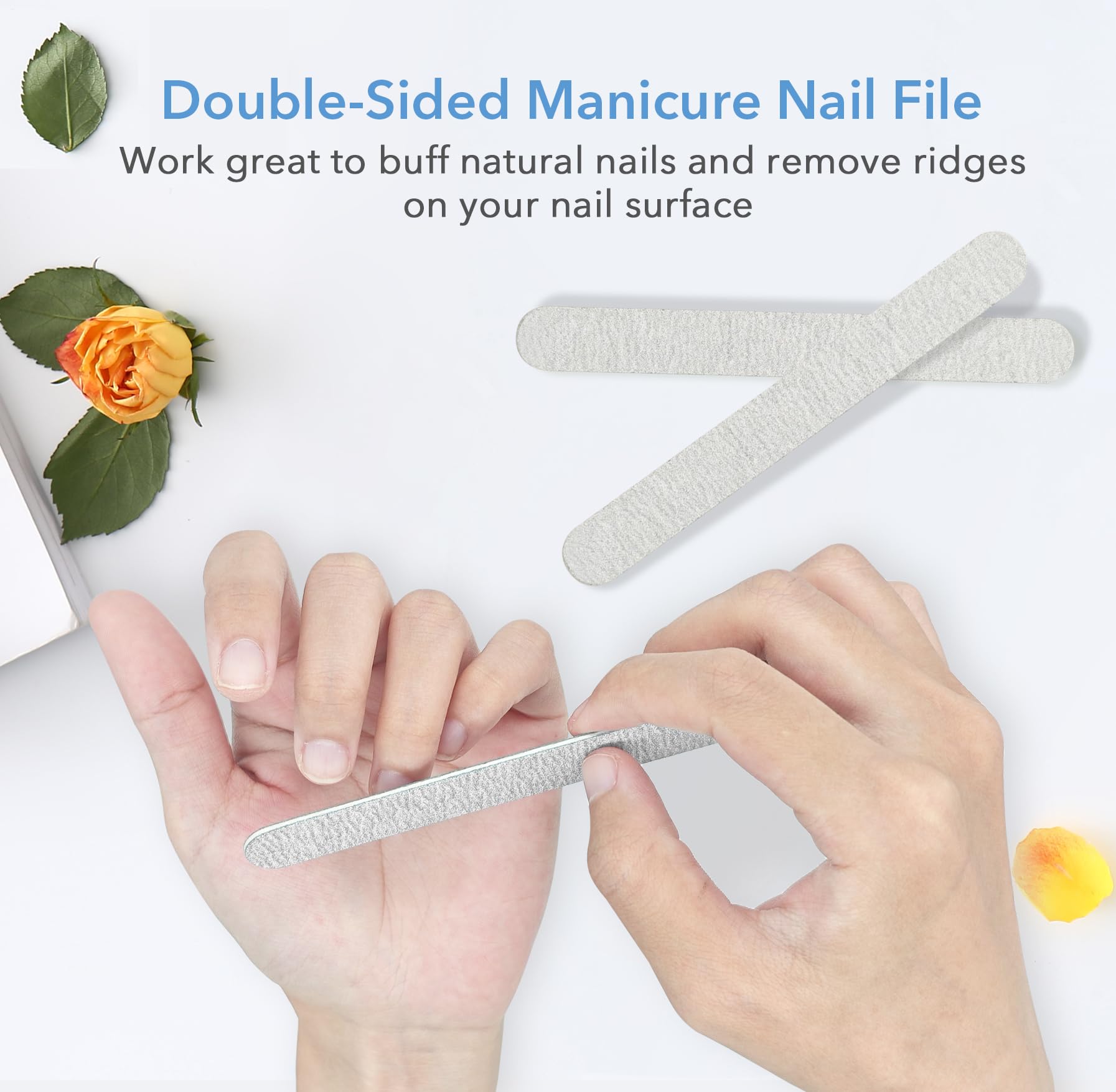 GAZEPLUS lima uñas lavable para reutilizar, limpieza rápida entre sesiones.