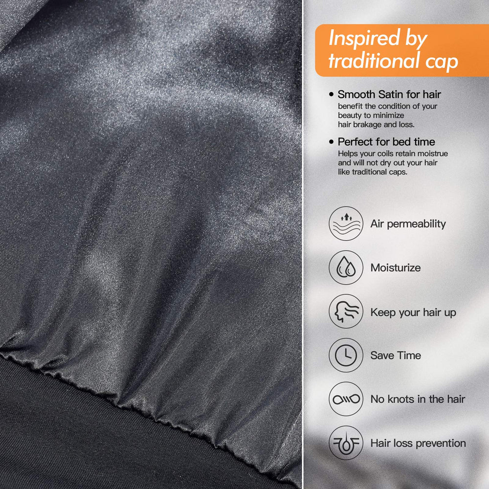 GB Selected bonete doble capa satinado reduce encrespamiento y enredos.