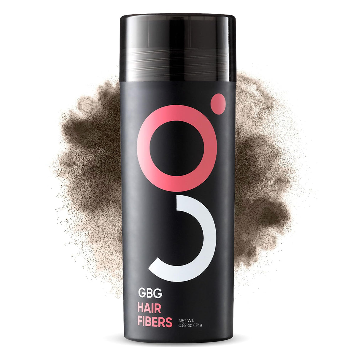 GBG fibres-cheveux moyen-brun en bouteille pour couverture rapide des zones clairsemées.