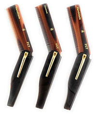 G.B.S GENTS FCT peine plegable con dientes suaves para peinar con comodidad.