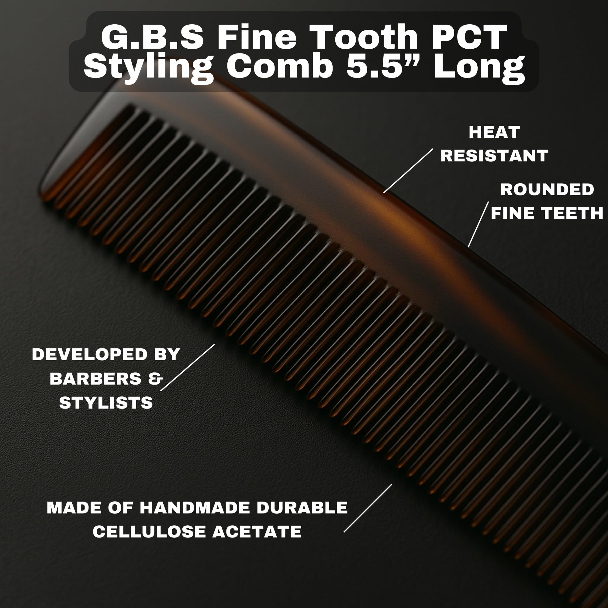 G.B.S GENTS PCT tecnología antiestática para un peinado suave.