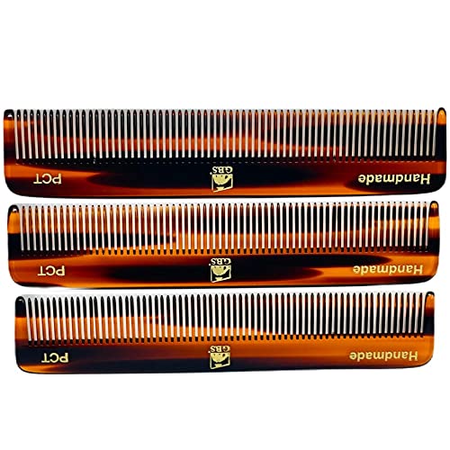 G.B.S GENTS PCT pack de 3 peines para uso en casa, oficina o viaje.