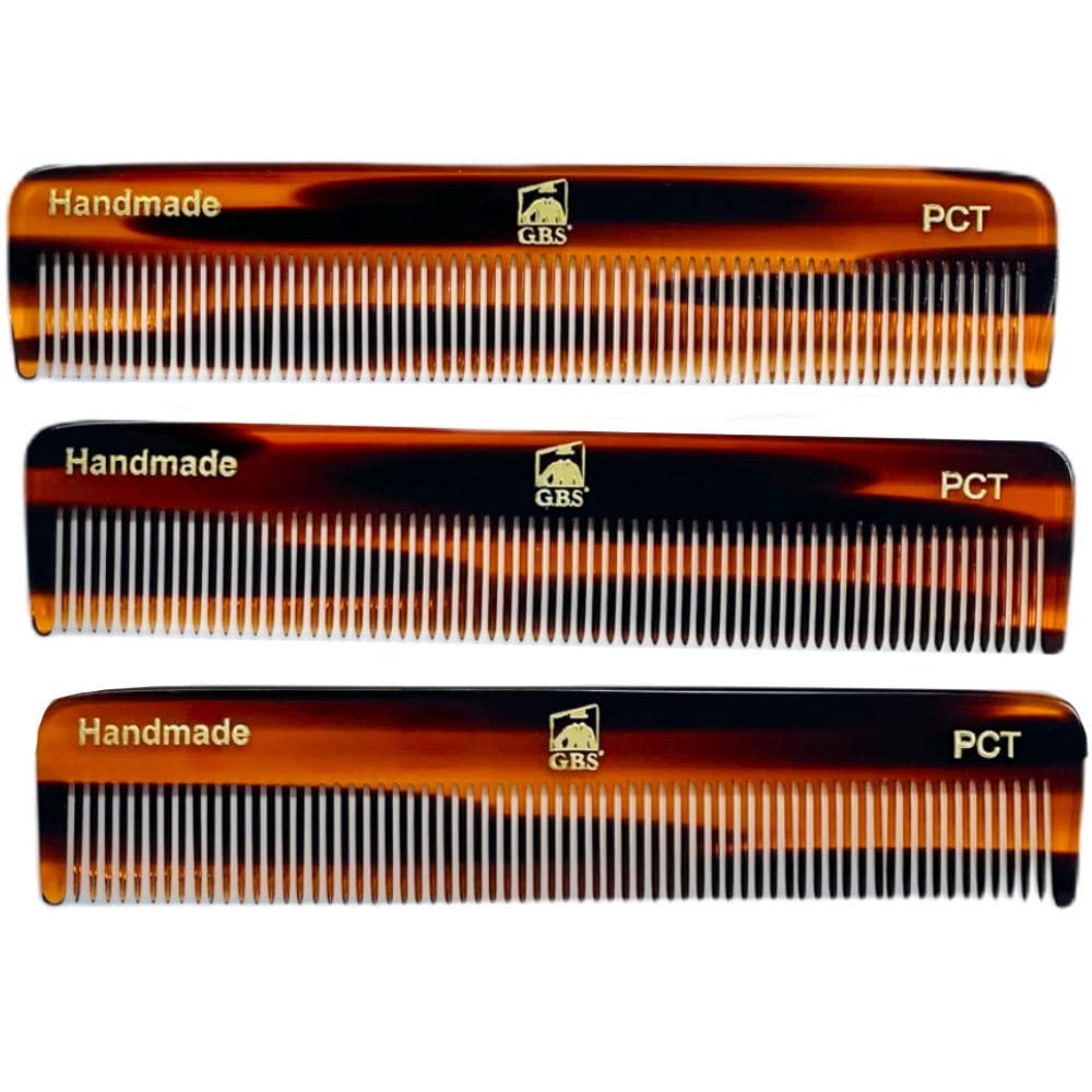 G.B.S GENTS PCT peine de bolsillo con dientes finos para un peinado preciso.