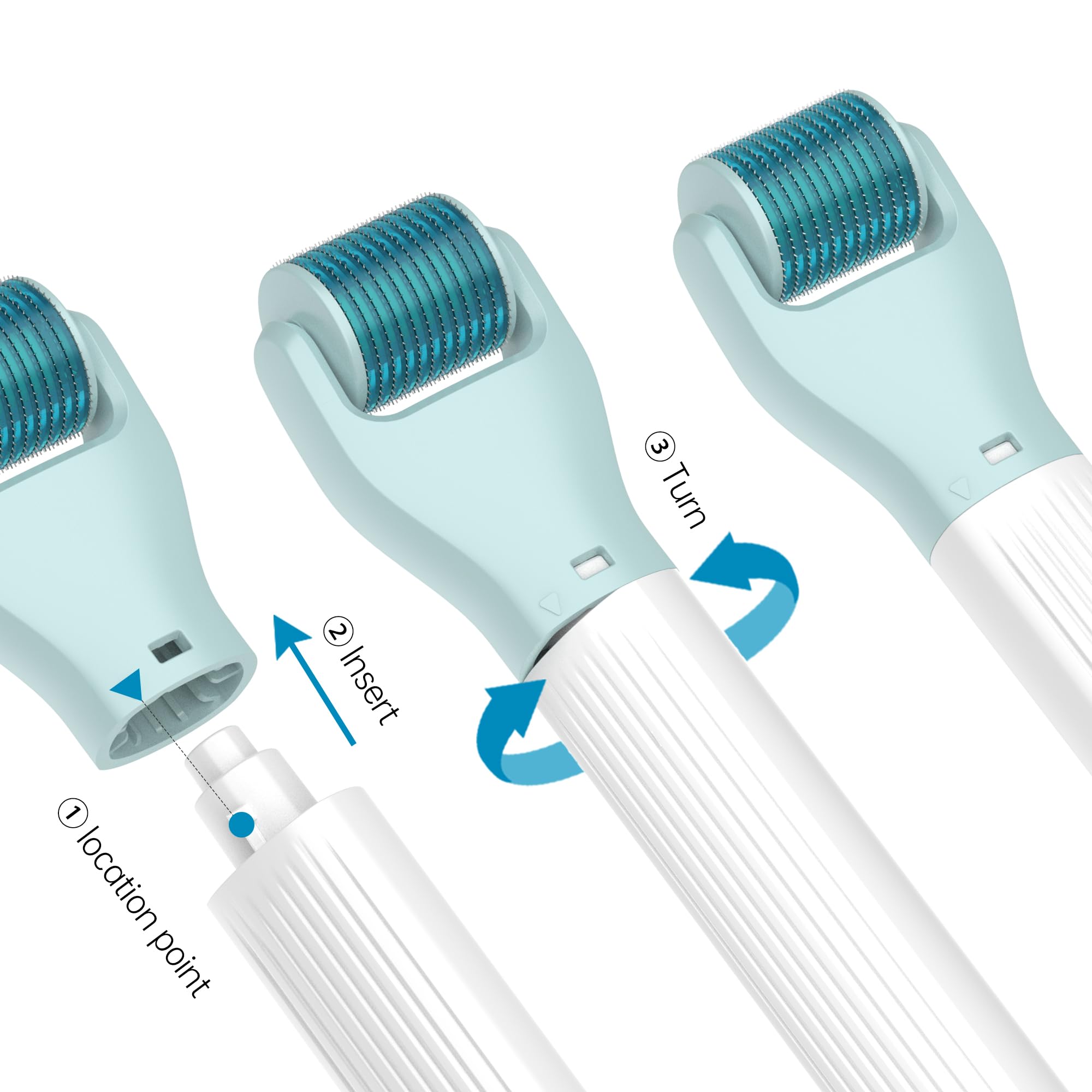 Gdbanlimi Derma Roller 10 en 1, uso con serums para mejor absorción.