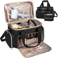 GDNasist gran estuche maquillaje frontal, ideal para organización rápida durante viajes.