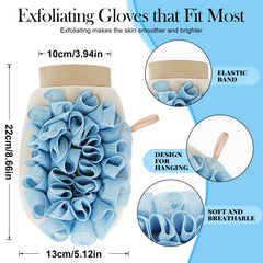Textura de luffa de Gdrctica exfoliante para eliminar células muertas con eficacia.