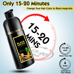 GDRFNP masaje champú tiñe negro al cabello para color uniforme