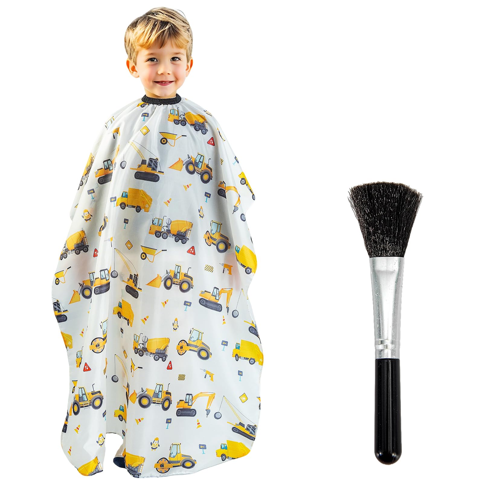Gealaek capa para niños con patrón de construcción, protección durante el corte.