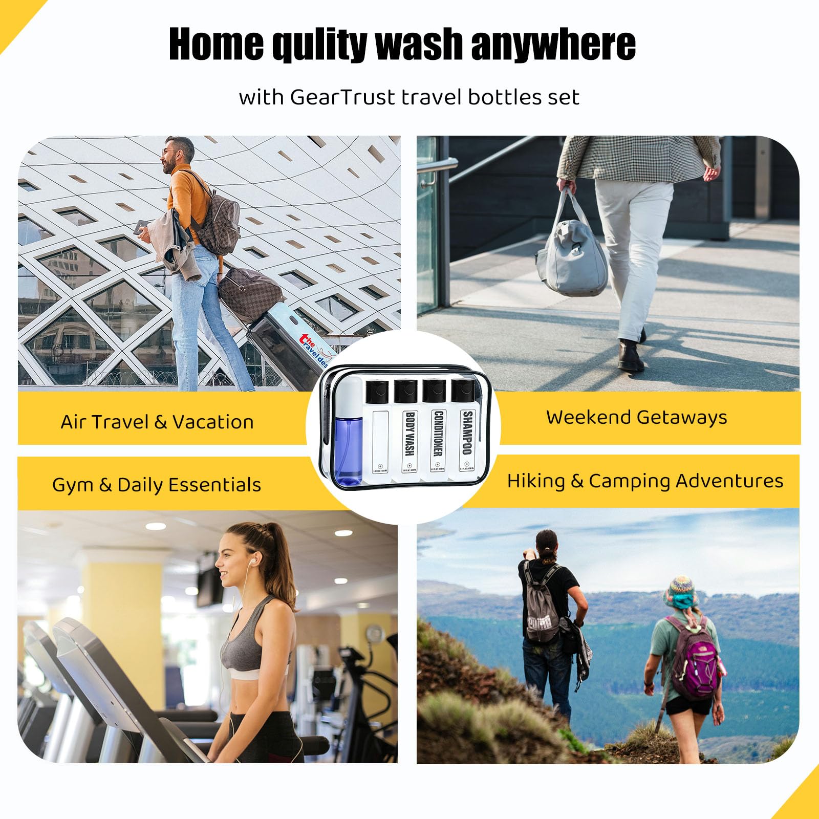 GearTrust bolsa de viaje impermeable para protección y organización