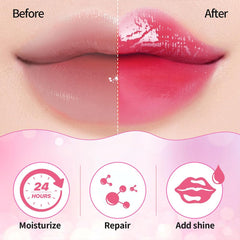 GECOMO aceite labial nutritivo con textura suave para uso diario.