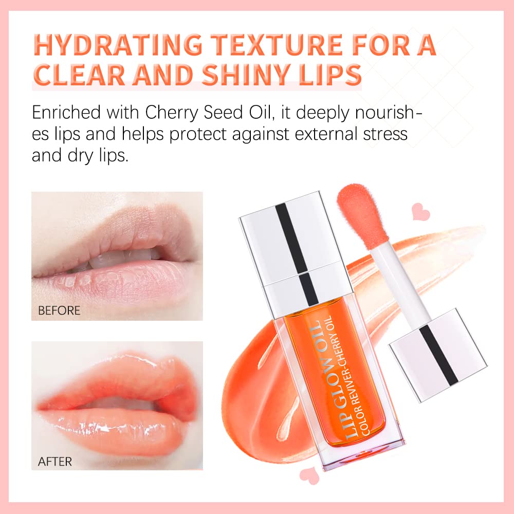 GECOMO Lip Glow Oil tono raspberry, ligero realce de color