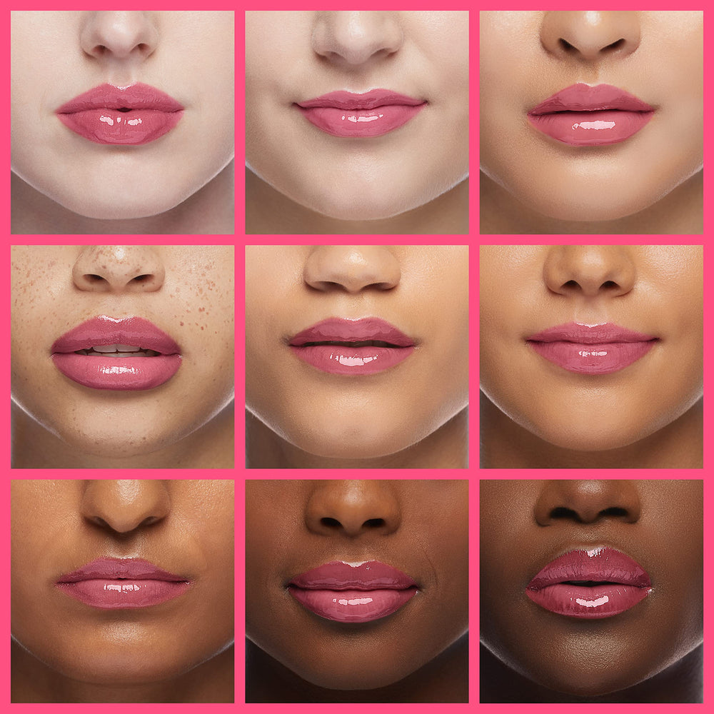 GECOMO Lip Glow Oil color rosa, tono suave que realza labios