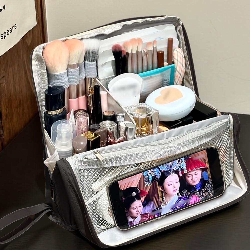 Geelraqaly bolsa maquillaje ligera 280 g ideal para organización