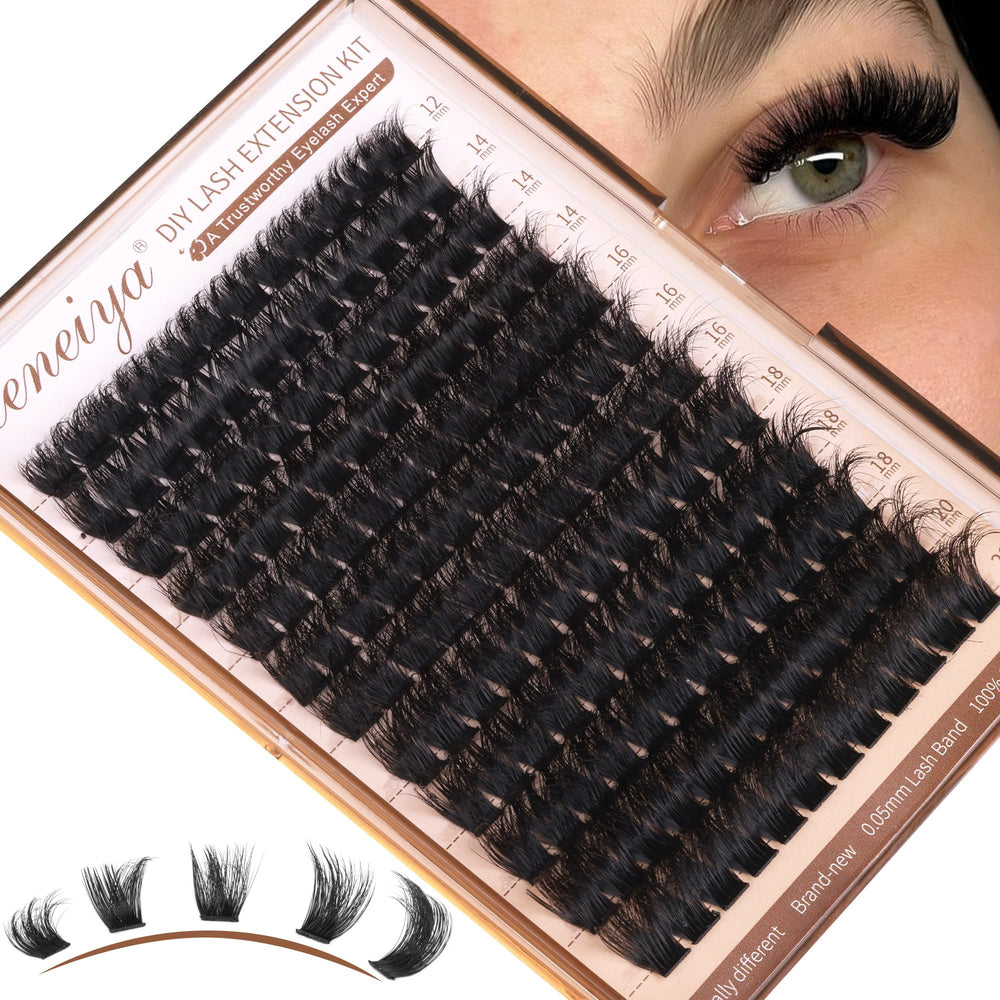 Geeneiya clusters de pestañas matte black: sensación suave y natural para cualquier ocasión.