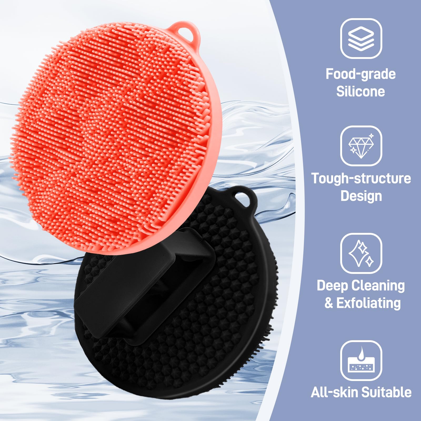 GEENOA base engrosada para un frote más controlado durante la ducha