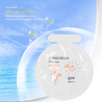 Gegong sunscreen provides skin protection under sun exposure.