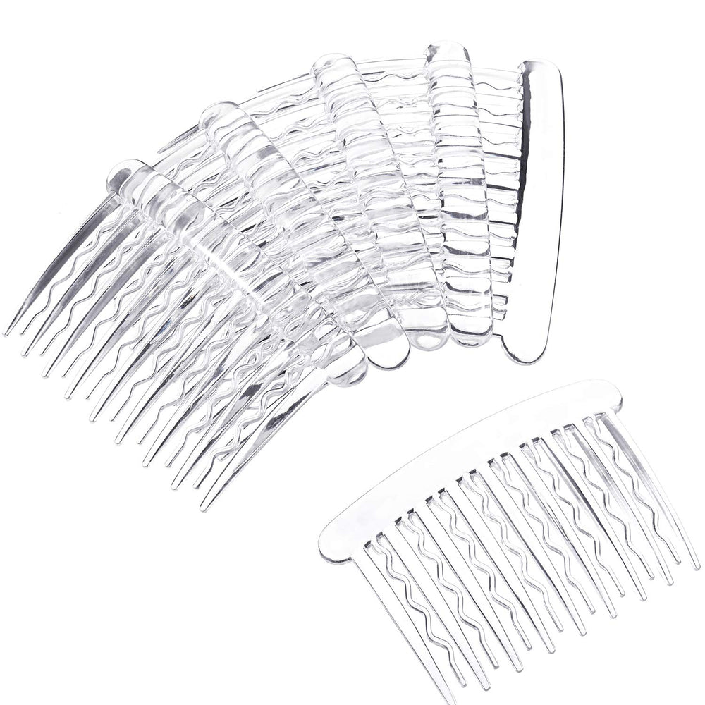 Gejoy peine lateral tortuga transparente ideal para fiestas y eventos