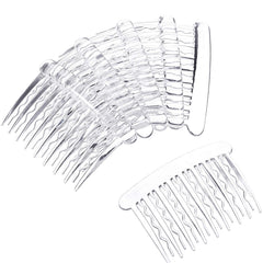 Gejoy peine lateral tortuga transparente ideal para fiestas y eventos
