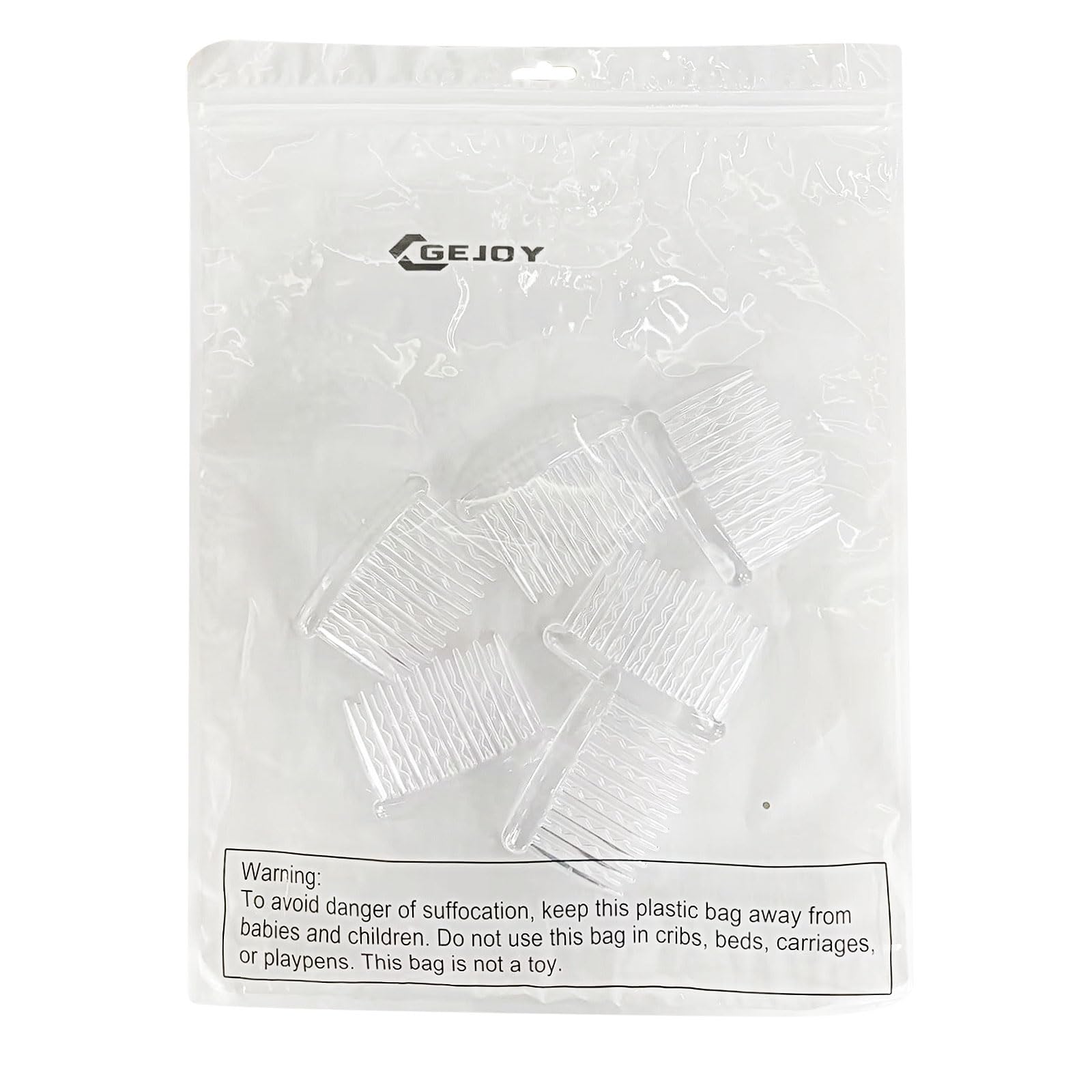 Gejoy peine lateral tortuga transparente ligero y cómodo de llevar