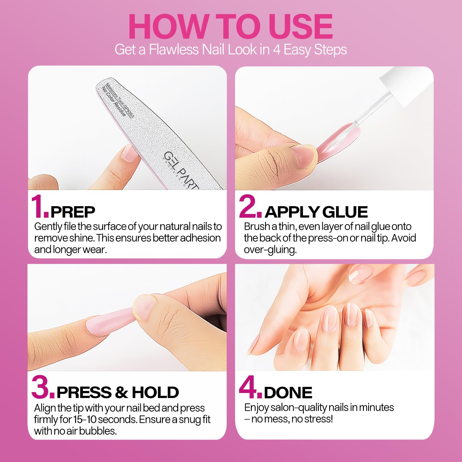 GEL PARTY envase portátil de 8 ml ideal para retoques.