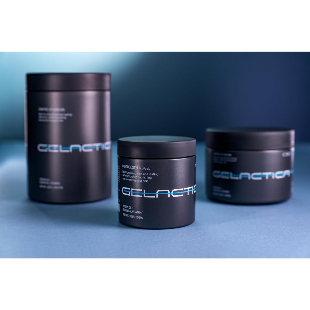 Gelactica Max Control, envases disponibles en varios tamaños para uso diario.