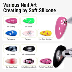Punta 1.6 mm GELLAKTIK para puntos grandes y rellenos suaves.