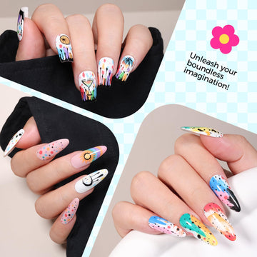 GELLAKTIK kit regalo arte de uñas, perfecto para amantes del diseño de uñas.