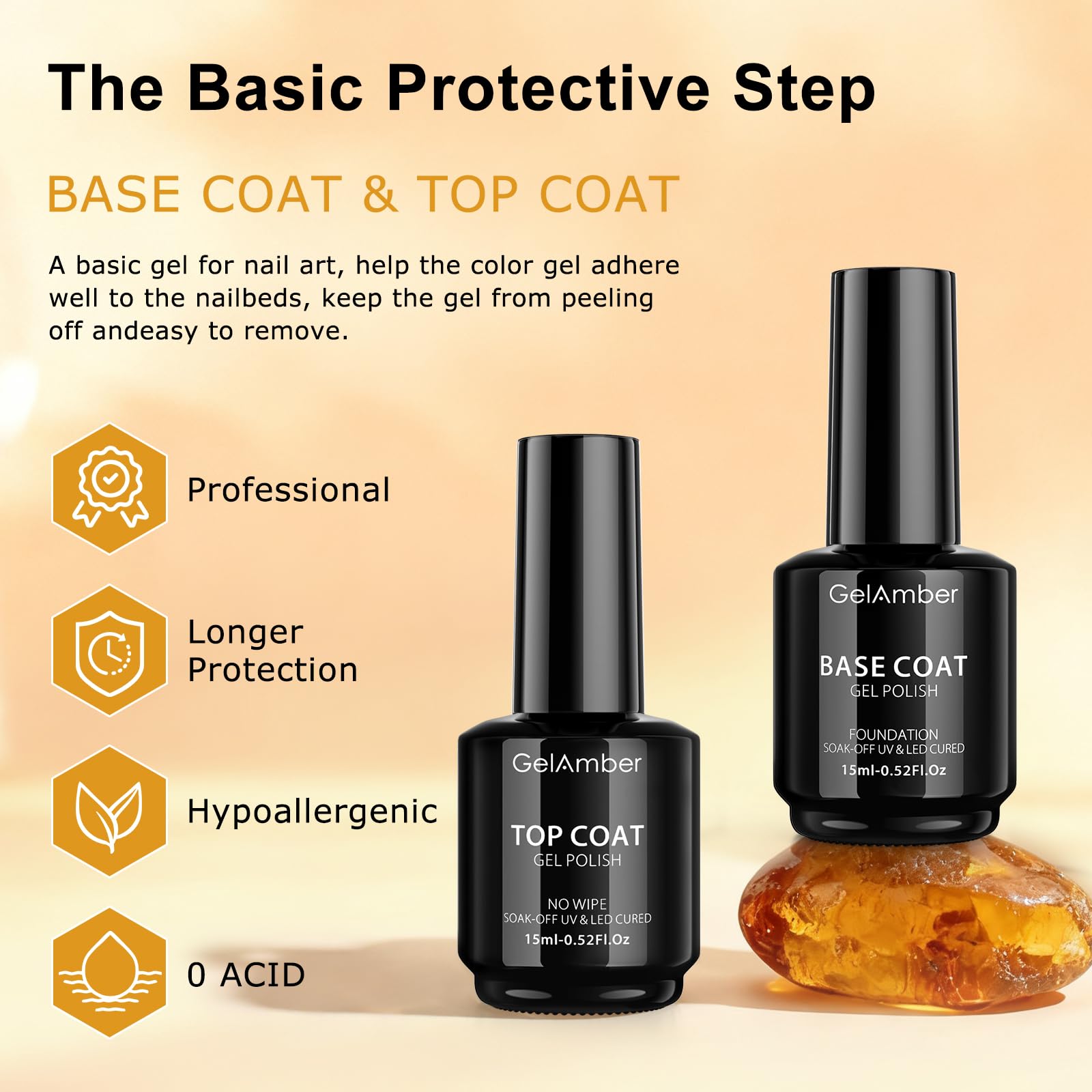 GELAMBER lima de uñas para dar forma y suavidad.