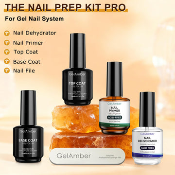 GELAMBER kit de preparación para uñas en casa.