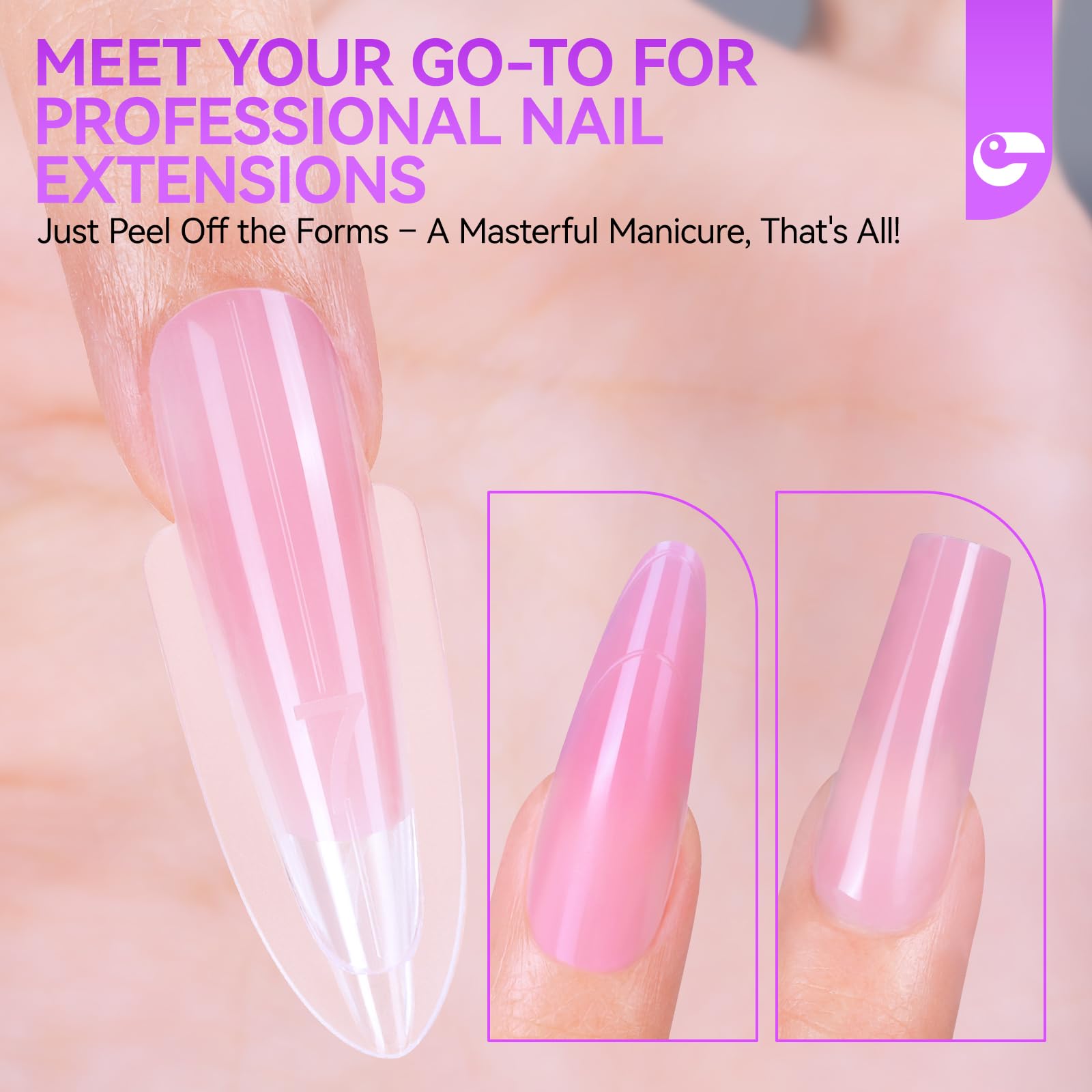 Gelike EC: compatible con gel de construcción, poligel, acrílico y gel cristal.
