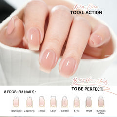 gelike ec Muestra de color rosado claro en uñas.