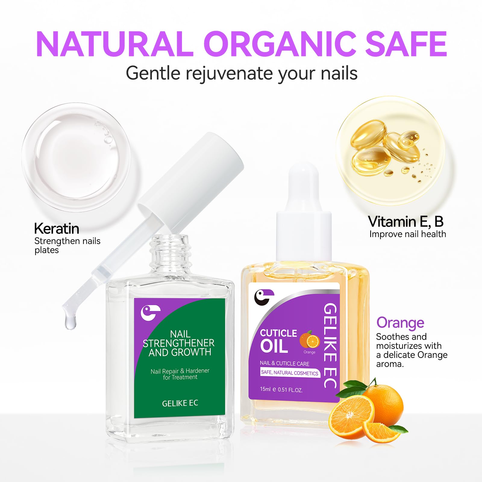 Gelike EC kit de manicura en casa, conjunto compacto para uso diario.