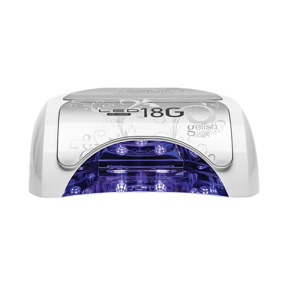 Gelish 18G Classic: lámpara LED para curado rápido de uñas en casa o salón.